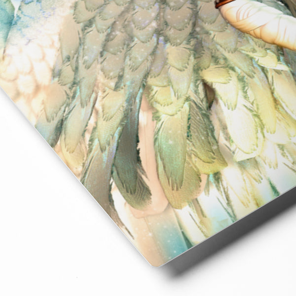 Heavenly Angel Glossy Metal Specialty Art Print by Artist Donna Lisa