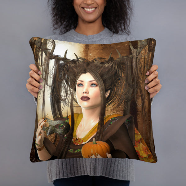 Throw Pillow - Autumn - by Artist Donna Lisa