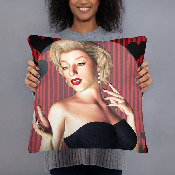 Classic Love Art Throw Pillow - by Artist Donna Lisa