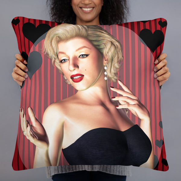 Classic Love Art Throw Pillow - by Artist Donna Lisa