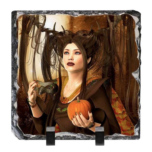 Autumn Artwork - Standing Slate Collectible Keepsake Art by Artist Donna Lisa