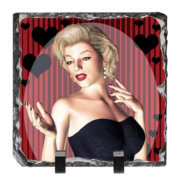 Classic Love Artwork - Standing Slate Collectible Keepsake Art by Artist Donna Lisa