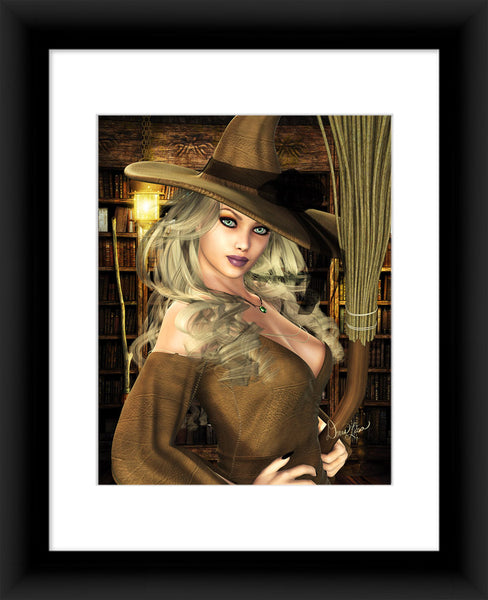 Witchery - Witch Fine Art Print By Artist Donna Lisa