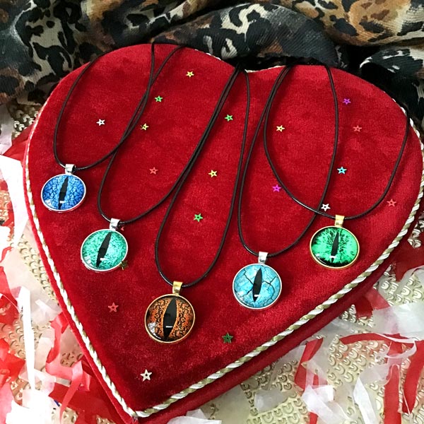 Dragon's Eye Protection Amulet Pendants - Donna Lisa Art