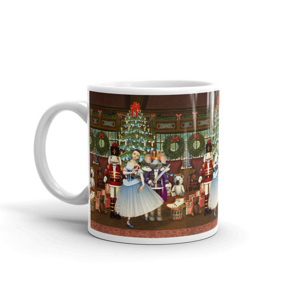 Nutcracker Finale Ballerina, Mouse King Art Mug by Artist Donna Lisa