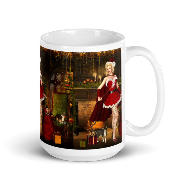 Santa Baby Christmas Mug - Art by Artist Donna Lisa