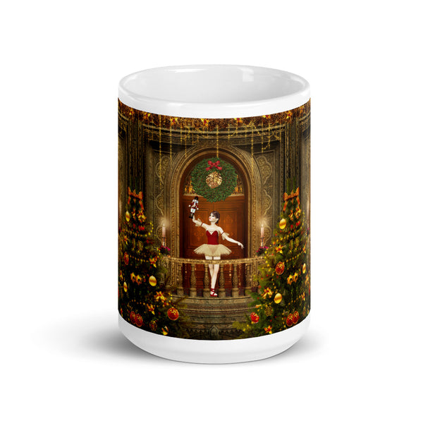 Dancing Ballerina and Nutcracker Art Mug by Donna Lisa Art