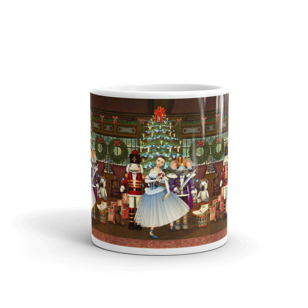 Nutcracker Finale Ballerina, Mouse King Art Mug by Artist Donna Lisa