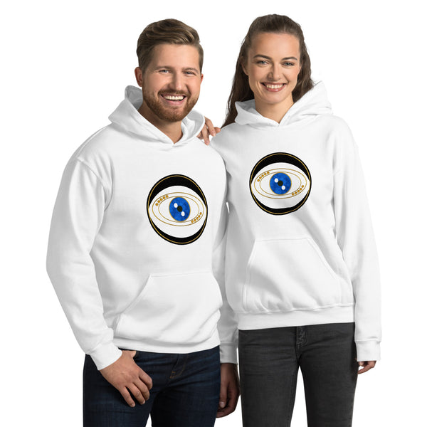 Black Evil Eye Unisex Hoodie - Art by Donna Lisa