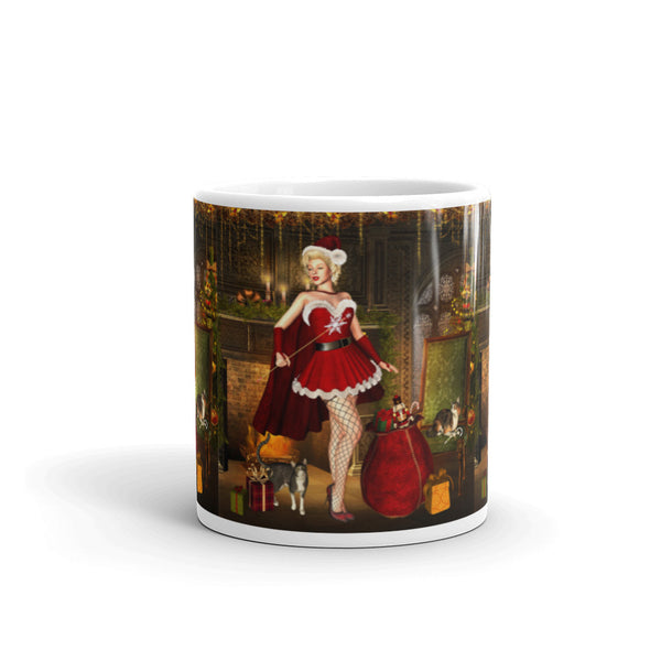 Santa Baby Christmas Mug - Art by Artist Donna Lisa