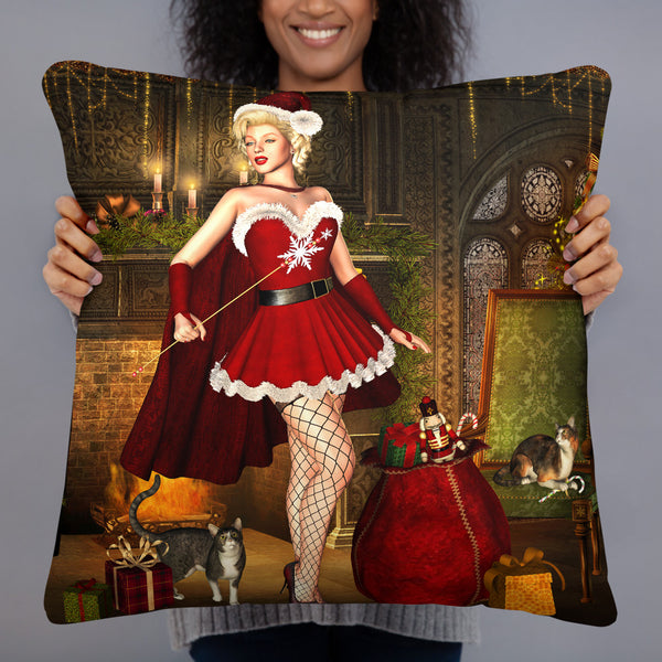 Santa Baby Christmas Throw Pillow