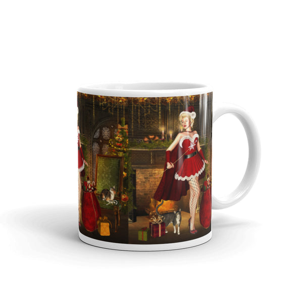 Santa Baby Christmas Mug - Art by Artist Donna Lisa