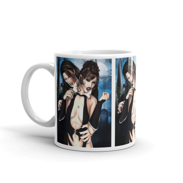 Vampire Desire - Vampire Art Mug - Art by Artist Donna Lisa