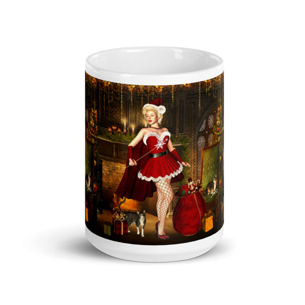 Santa Baby Christmas Mug - Art by Artist Donna Lisa