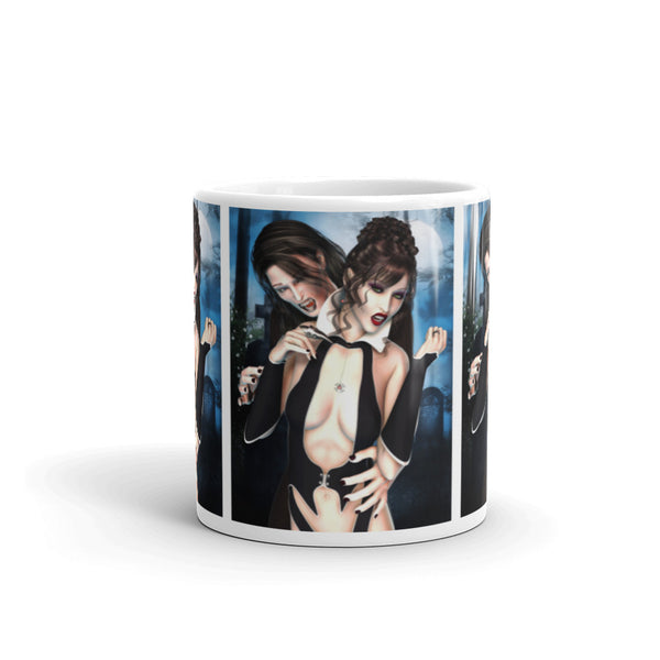 Vampire Desire - Vampire Art Mug - Art by Artist Donna Lisa