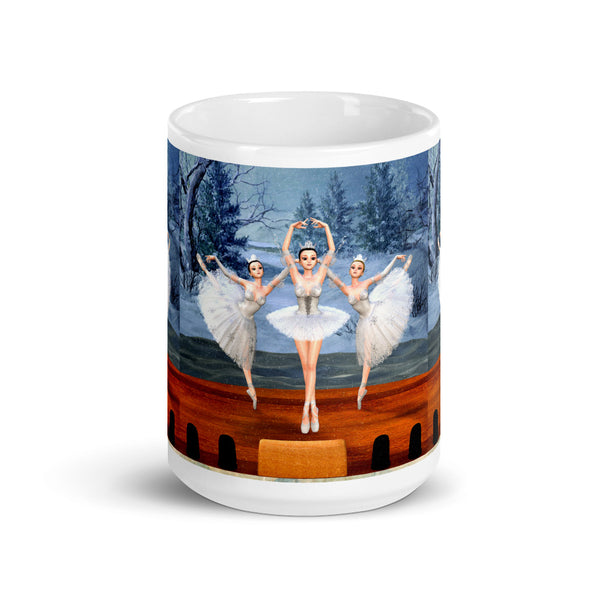 Land of Snow Ballerinas Art Mug by Donna Lisa