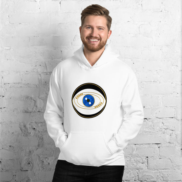 Black Evil Eye Unisex Hoodie - Art by Donna Lisa