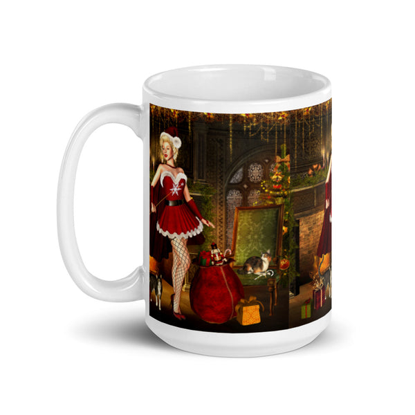 Santa Baby Christmas Mug - Art by Artist Donna Lisa