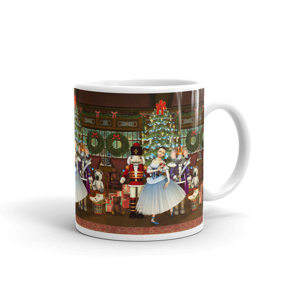 Nutcracker Finale Ballerina, Mouse King Art Mug by Artist Donna Lisa