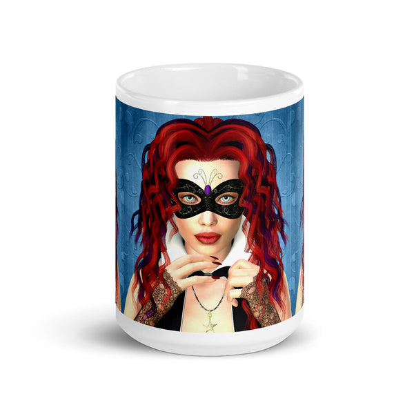 Masquerade Art Mug by Donna Lisa