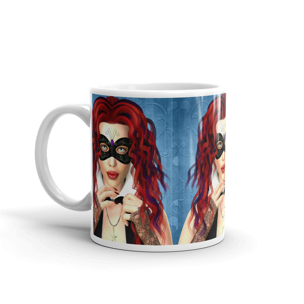 Masquerade Art Mug by Donna Lisa