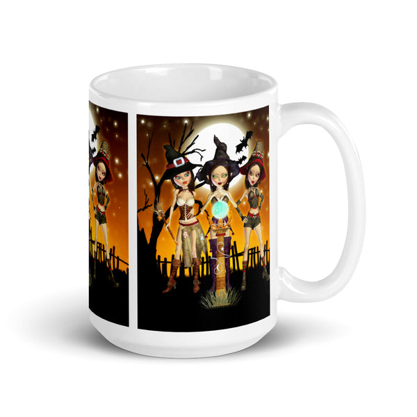 Sisters Three Witch Mug - Art by Donna Lisa