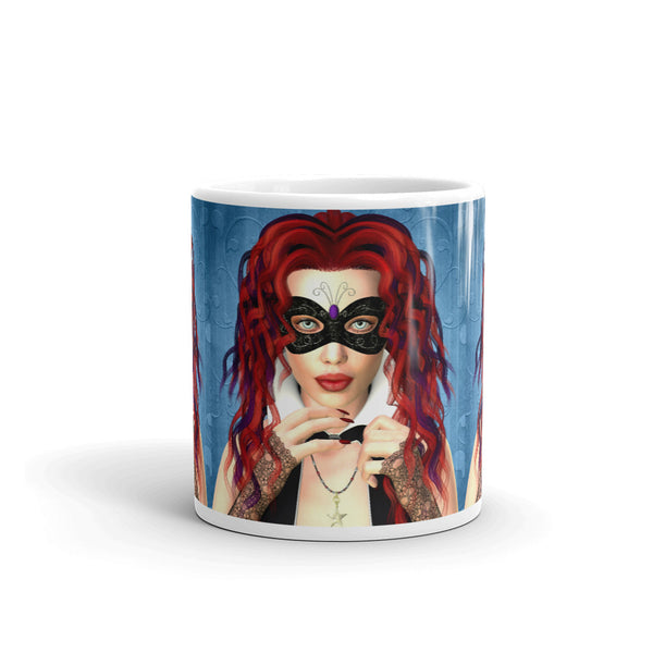 Masquerade Art Mug by Donna Lisa