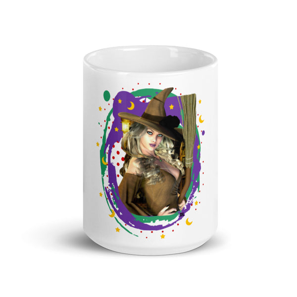 A Splash of Witch Art Mug - By Donna Lisa