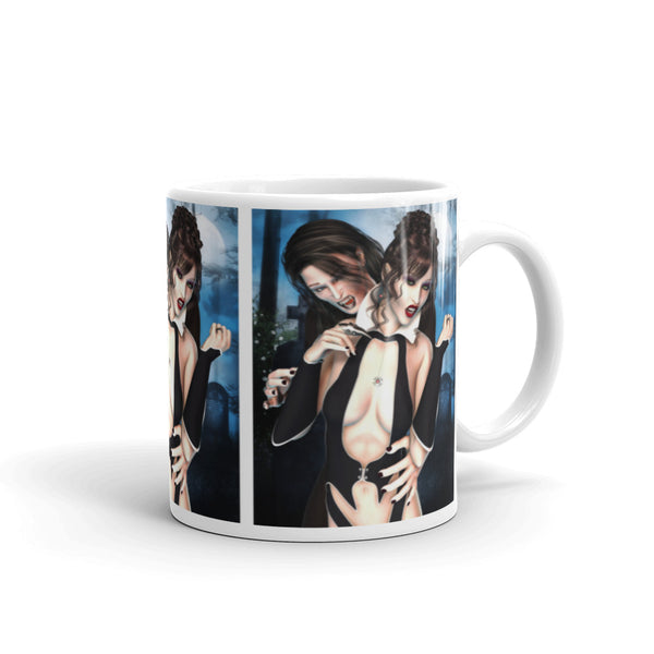 Vampire Desire - Vampire Art Mug - Art by Artist Donna Lisa