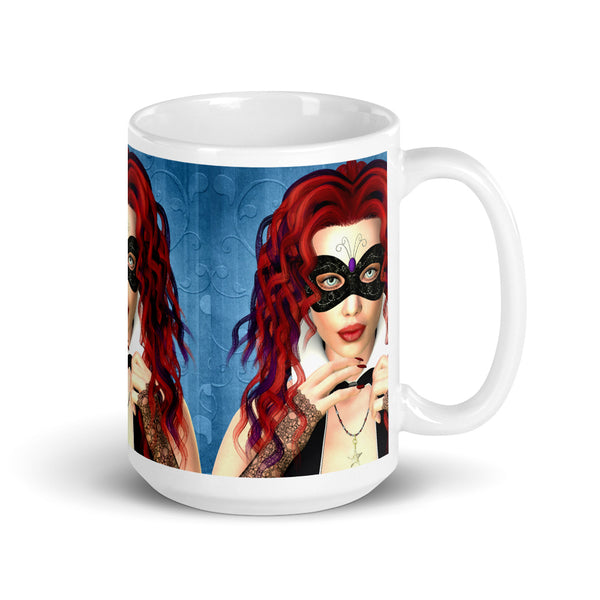 Masquerade Art Mug by Donna Lisa