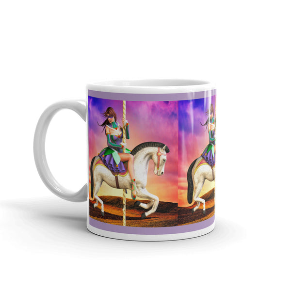 Carousel Dreams Ballerina Art Mug by Donna Lisa