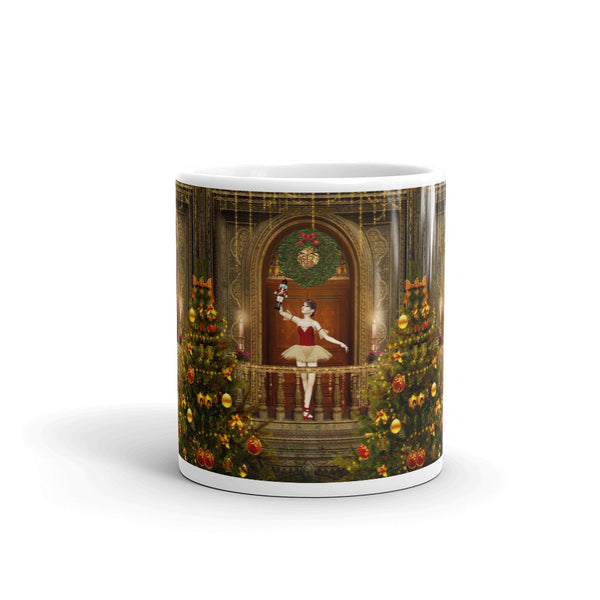 Dancing Ballerina and Nutcracker Art Mug by Donna Lisa Art