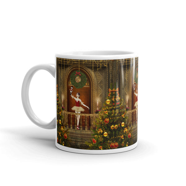 Dancing Ballerina and Nutcracker Art Mug by Donna Lisa Art