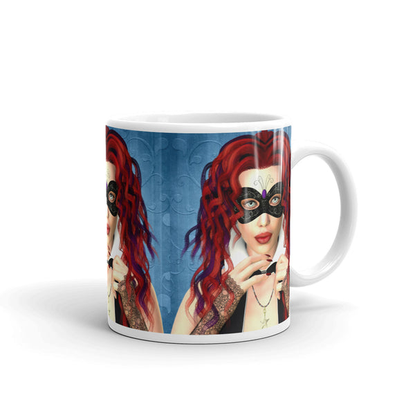 Masquerade Art Mug by Donna Lisa