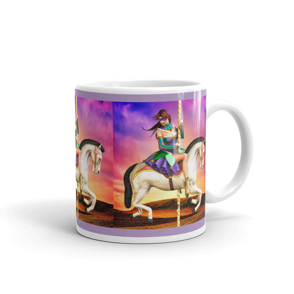 Carousel Dreams Ballerina Art Mug by Donna Lisa