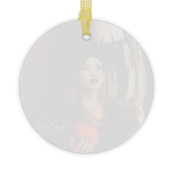 Autumn Fae Art Glass Ornament by Artist Donna Lisa