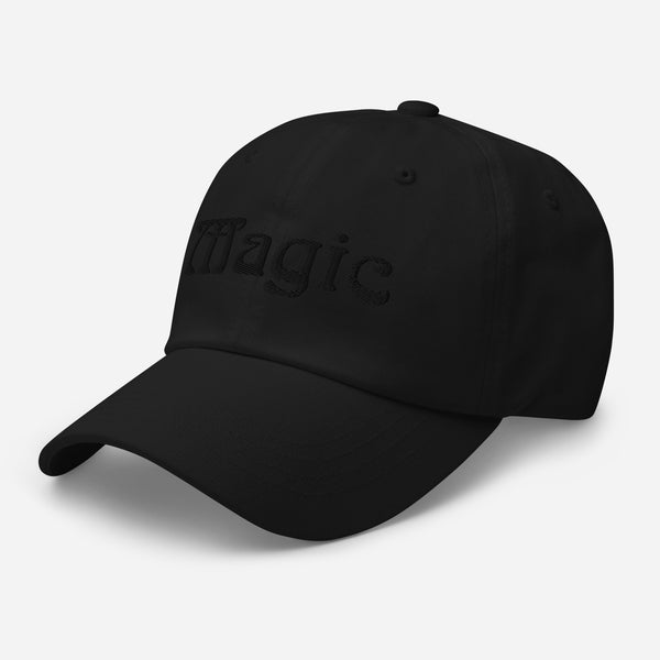 Magic Black on Black Embroidered Baseball Cap / Hat by Donna Lisa