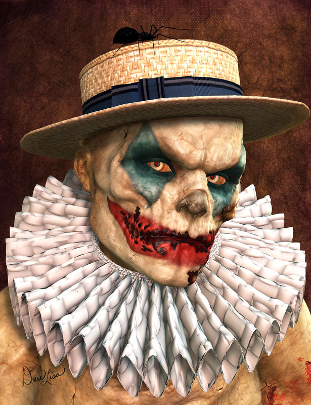 Sam Zombie Clown Fine Art Print