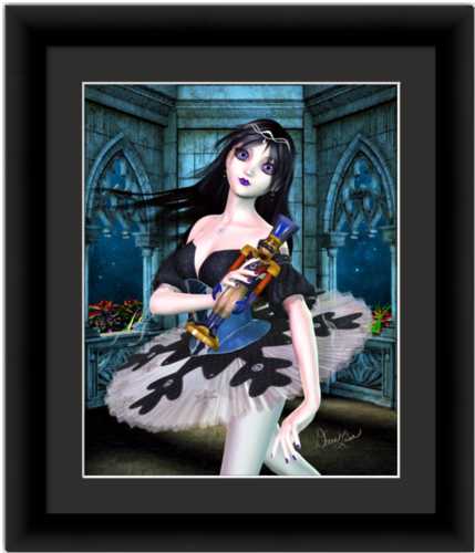Gothic Nutcracker Ballerina Fine Art Prints