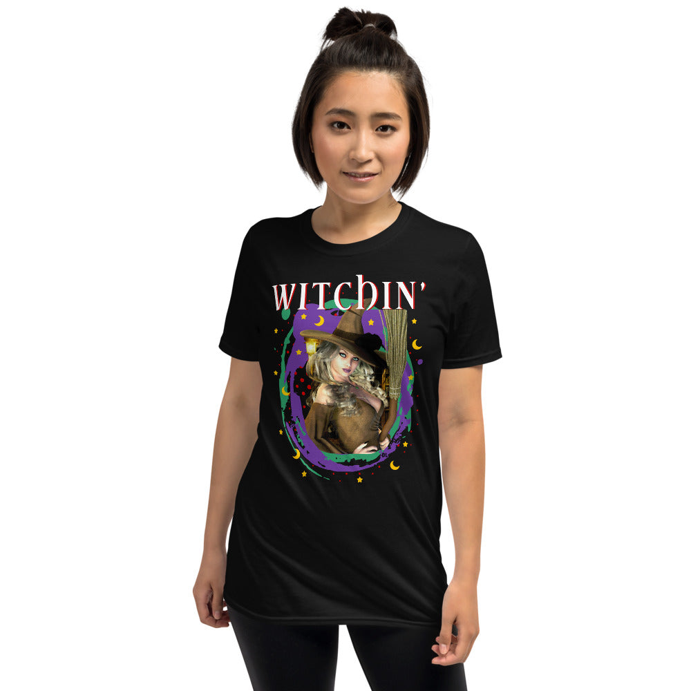 Witchin' Witch S/S Unisex DRK T-Shirt - Art by Donna Lisa