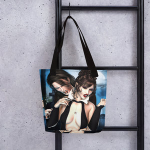 Vampire Desire - Vampire Art Tote Bag - Art by Donna Lisa