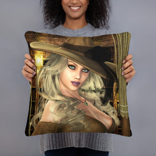 Witchery Witch Throw Pillow - Art By Donna Lisa - Donna Lisa Art
