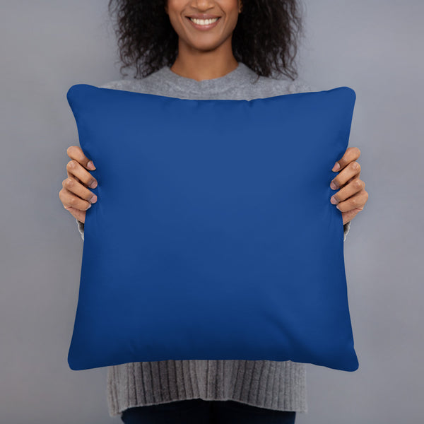 Blue Evil Eye All Over Pattern - Throw Pillow - Art by Donna Lisa
