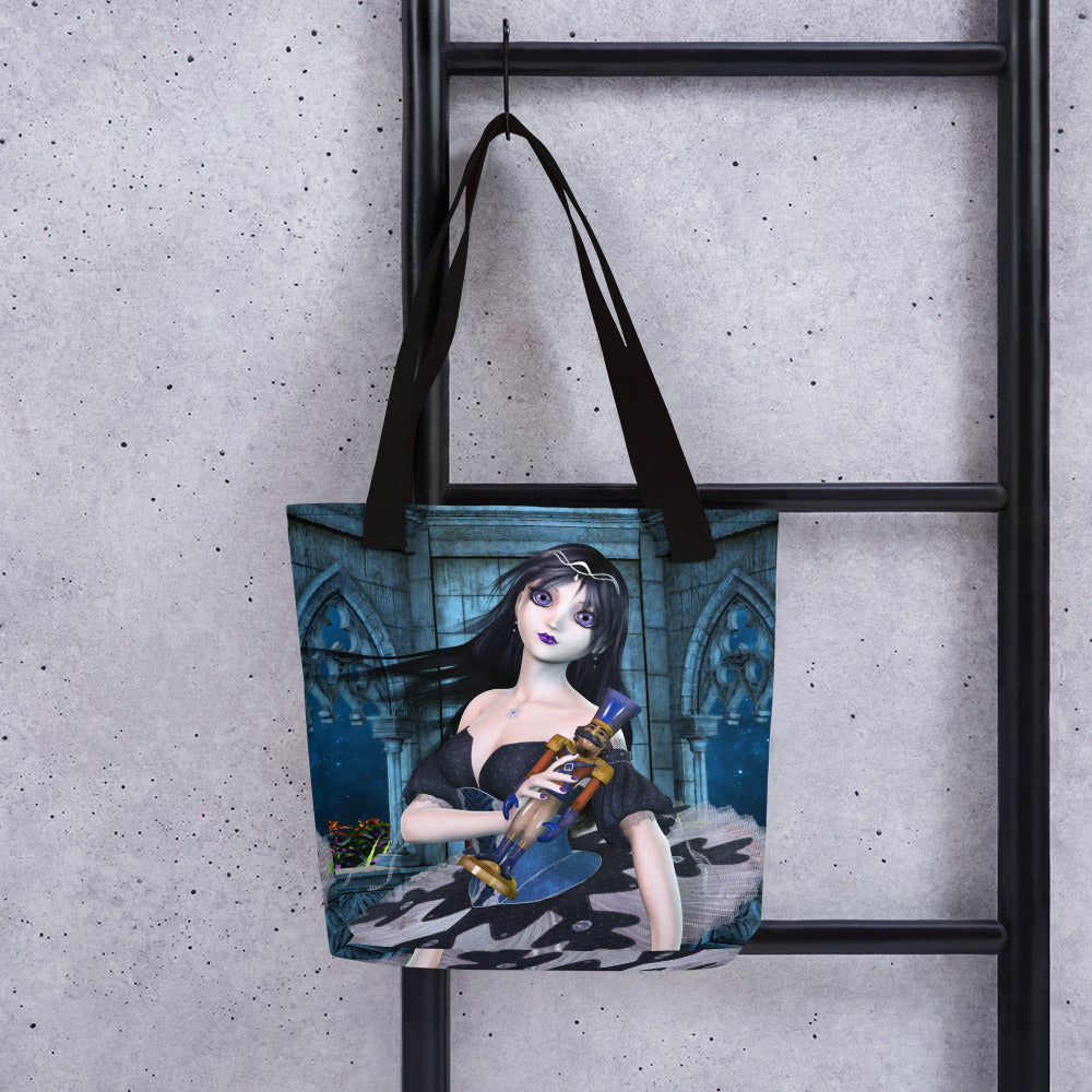 Tote bag - Gothic Nutcracker Ballerina - Art by Donna Lisa