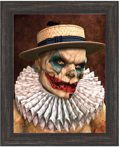 Sam Zombie Clown 11x14 Framed Giclee Fine Art Print (8x10)